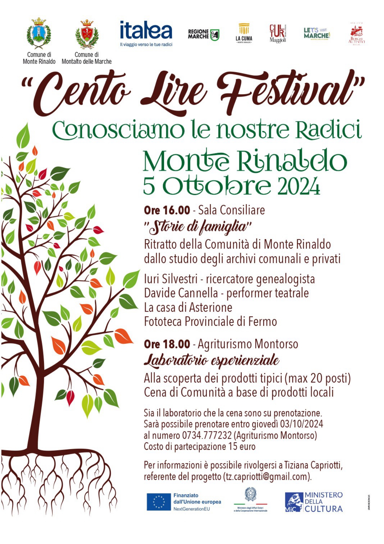 "Cento Lire Festival" - Conosciamo le nostre Radici