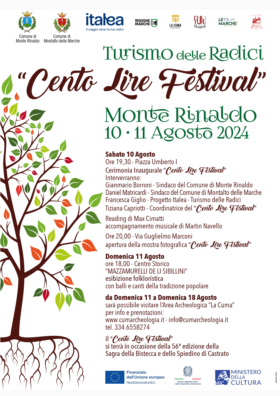 "Cento Lire Festival" - Turismo delle radici 